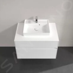 Villeroy & Boch Collaro - Wastafelonderkast, 800x548x500 Mm, 2 Laden, Glossy White C08000DH -Villeroy & Boch 055a55e910e09dade89b18aa