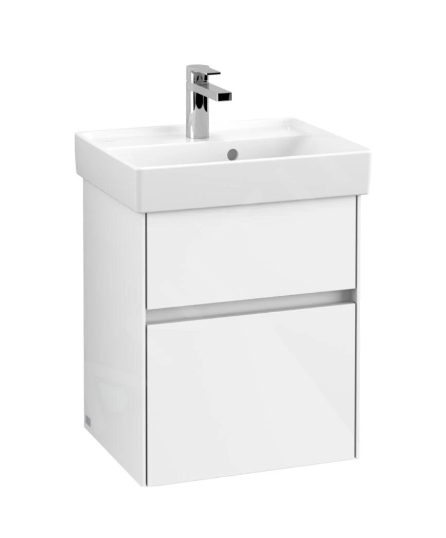 Villeroy & Boch Collaro - Wastafelonderkast, 460x546x374 Mm, 2 Lades, Glossy White C00600DH 3 Villeroy & Boch Collaro - Wastafelonderkast, 460x546x374 Mm, 2 Lades, Glossy White C00600DH