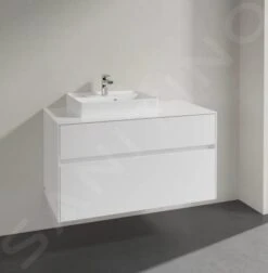 Villeroy & Boch Collaro - Wastafelonderkast, 1000x548x500 Mm, 2 Laden, Glossy White C01700DH -Villeroy & Boch 1bf740ba880432da504b52d8