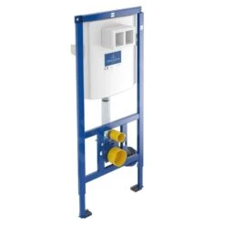 Villeroy & Boch O.novo - ViConnect Voorwandinstallatie Set, Toiletpot Inclusief Wcbril, DirectFlush, SoftClosing, E200 Spoelknop, Glanzend Chroom 5660D201 -Villeroy & Boch 241dd84f7d57dd65ed039d9f