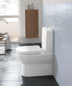 Villeroy & Boch O.novo - Staande Toiletpot, Vario Afvoer, CeramicPlus, Alpine Wit 565810R1 -Villeroy & Boch 2726b5366643bda9796f22f4 1