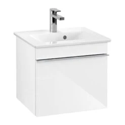 Villeroy & Boch Venticello - Wastafelonderkast, 466x420x425 Mm, 1 Lade, Glossy White A93101DH