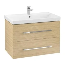 Villeroy & Boch Avento - Wastafelkast, 780x514x452 Mm, 2 Laden, Nordic Oak A89100VJ