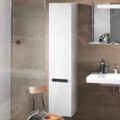 Villeroy & Boch Subway 2.0 - Hoge Badkamerkast, 1650x370x350 Mm, Scharnieren Rechts, Glossy White A71000DH -Villeroy & Boch 33e01cd827e334bc522847a3