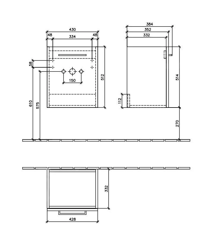 Villeroy & Boch Avento - Wastafelkast, 430x514x352 Mm, 1 Deur, Nordic Oak A88701VJ 4 Villeroy & Boch Avento - Wastafelkast, 430x514x352 Mm, 1 Deur, Nordic Oak A88701VJ - Afbeelding 2