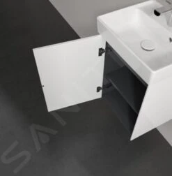 Villeroy & Boch Collaro - Wastafelonderkast, 410x546x344 Mm, 1 Deur, Scharnieren Links, Glossy White C00500DH -Villeroy & Boch 3adb8d4cb594b467ae13100c