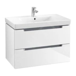 Villeroy & Boch Subway 2.0 - Wastafelonderkast, 787x520x449 Mm, 2 Lades, Glossy White A69610DH