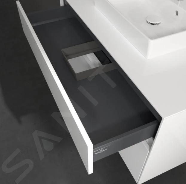 Villeroy & Boch Collaro - Wastafelonderkast, 1000x548x500 Mm, 2 Laden, Glossy White C01600DH 5 Villeroy & Boch Collaro - Wastafelonderkast, 1000x548x500 Mm, 2 Laden, Glossy White C01600DH - Afbeelding 3