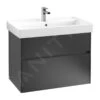 Villeroy & Boch Collaro - Wastafelkast, 754x546x444 Mm, 2 Laden, Mat Zwart C01000PD -Villeroy & Boch 6335be242d7c98921f85f57e