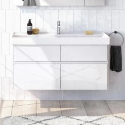 Villeroy & Boch Collaro - Wastafelonderkast, 1154x546x444 Mm, 4 Laden, Glossy White C01200DH -Villeroy & Boch 673dfbdd4a6a9a503827241e