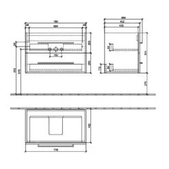 Villeroy & Boch Avento - Wastafelonderkast, 780x514x452 Mm, 2 Lades, Oak Kansas A89100RH -Villeroy & Boch 6b8eaf6bce56f7cd3da27282 2