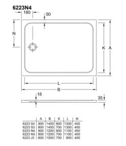 Villeroy & Boch Lifetime Plus - Douchebak, 900x1200 Mm, Anti-slip, Ardoise 6223N4W9 -Villeroy & Boch 6c5d9245e26f2ee0d8000ca7 1