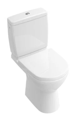 Villeroy & Boch O.novo - Compact Staande Toiletpot, Afvoer Achteraan, DirectFlush, CeramicPlus, Alpine Wit 5689R0R1