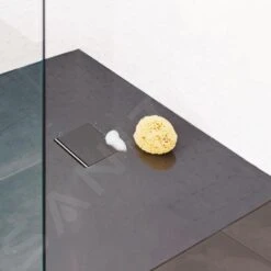 Villeroy & Boch Squaro Infinity - Douchebak, 900x900 Mm, Quaryl, Antraciet UDQ9090SQI1V-1S -Villeroy & Boch 81a0f517b38a0fe4cc2cb071