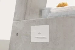 Villeroy & Boch ViConnect - WC-bedieningsplaat 300G, 2 Spoelvolumes, Glanzend Wit/geborsteld Rvs 922160RE -Villeroy & Boch 82e3f9407bd9789680657725