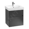Villeroy & Boch Collaro - Wastafelkast, 510x546x414 Mm, 2 Laden, Mat Zwart C00700PD -Villeroy & Boch 82e9be6bcf3dc6eb9fe1dfb6
