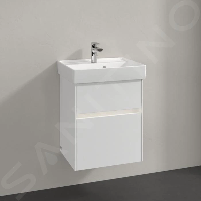 Villeroy & Boch Collaro - Wastafelonderkast, 460x546x374 Mm, 2 Lades, Glossy White C00600DH 8 Villeroy & Boch Collaro - Wastafelonderkast, 460x546x374 Mm, 2 Lades, Glossy White C00600DH - Afbeelding 6