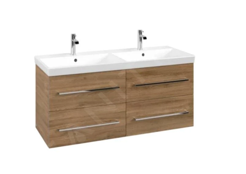 Villeroy & Boch Avento - Wastafelonderkast, 1180x514x452 Mm, 4 Lades, Oak Kansas A89300RH 3 Villeroy & Boch Avento - Wastafelonderkast, 1180x514x452 Mm, 4 Lades, Oak Kansas A89300RH