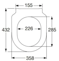 Villeroy & Boch Architectura - WC-zitting SlimSeat, Alpine Wit 9M706101 -Villeroy & Boch 927b8e64fc0b42dc7e4cfcf1