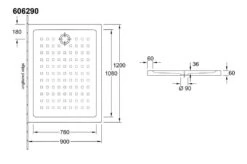 Villeroy & Boch O.novo - Douchebak, 900x1200 Mm, Alpine Wit 60629001 -Villeroy & Boch a427ca3dfc1aab7dfcdf14b1