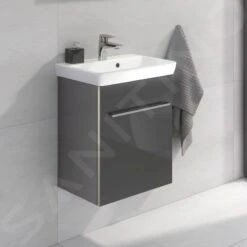 Villeroy & Boch Avento - Wastafelkast, 430x514x352 Mm, 1 Deur, Crystal Grey A88701B1 -Villeroy & Boch a7a29833275d18fb2815f3c3