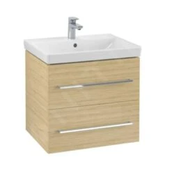 Villeroy & Boch Avento - Wastafelonderkast, 580x514x452 Mm, 2 Lades, Oak Kansas A88900RH