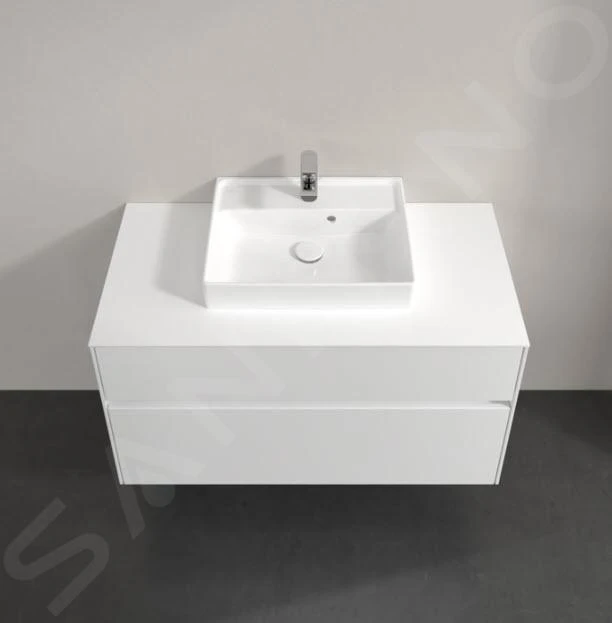 Villeroy & Boch Collaro - Wastafelonderkast, 1000x548x500 Mm, 2 Laden, Glossy White C01600DH 9 Villeroy & Boch Collaro - Wastafelonderkast, 1000x548x500 Mm, 2 Laden, Glossy White C01600DH - Afbeelding 7