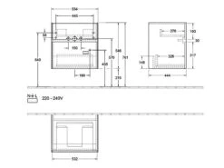 Villeroy & Boch Collaro - Wastafelkast, 554x546x444 Mm, 2 Laden, Mat Zwart C00800PD -Villeroy & Boch b17ff51fdc74d738042bf117 1