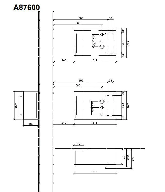 Villeroy & Boch Avento - Wastafelonderkast, 340x514x202 Mm, 1 Deur, Oak Kansas A87600RH 4 Villeroy & Boch Avento - Wastafelonderkast, 340x514x202 Mm, 1 Deur, Oak Kansas A87600RH - Afbeelding 2