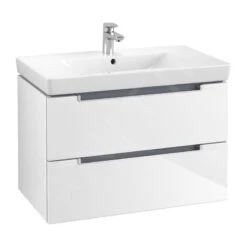 Villeroy & Boch Subway 2.0 - Wastafelkast, 787x520x449 Mm, 2 Laden, Glossy White A69600DH