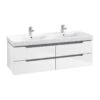 Villeroy & Boch Subway 2.0 - Wastafelkast, 1287x420x449 Mm, 4 Laden, Glossy White A69200DH -Villeroy & Boch ba86854f9cd9eb8ddae94c05