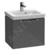 Villeroy & Boch Subway 2.0 - Wastafelkast, 440x420x352 Mm, 1 La, Glossy Grey A68400FP -Villeroy & Boch c15a3405f79ab18f735e530f