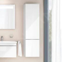 Villeroy & Boch Venticello - Hoge Badkamerkast, 404x1546x372 Mm, Scharnieren Rechts, Glossy White A95111DH -Villeroy & Boch c88259b915f21488a13f8ebc