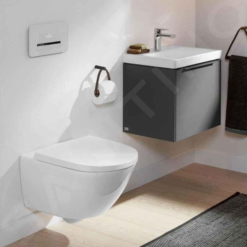 Villeroy & Boch Subway 3.0 - Hangend Toilet Met Wc-bril SoftClosing, TwistFlush, Alpine Wit 4670TS01 7 Villeroy & Boch Subway 3.0 - Hangend Toilet Met Wc-bril SoftClosing, TwistFlush, Alpine Wit 4670TS01 - Afbeelding 5