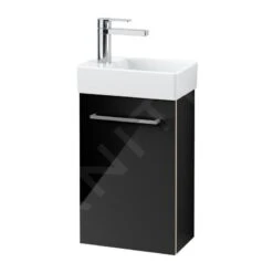 Villeroy & Boch Avento - Wastafelkast, 340x514x202 Mm, 1 Deur, Crystal Black A87600B3