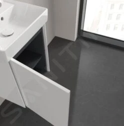 Villeroy & Boch Collaro - Wastafelonderkast, 410x546x344 Mm, 1 Deur, Scharnieren Links, Glossy White C00500DH -Villeroy & Boch dd33d968a505679a233f4995