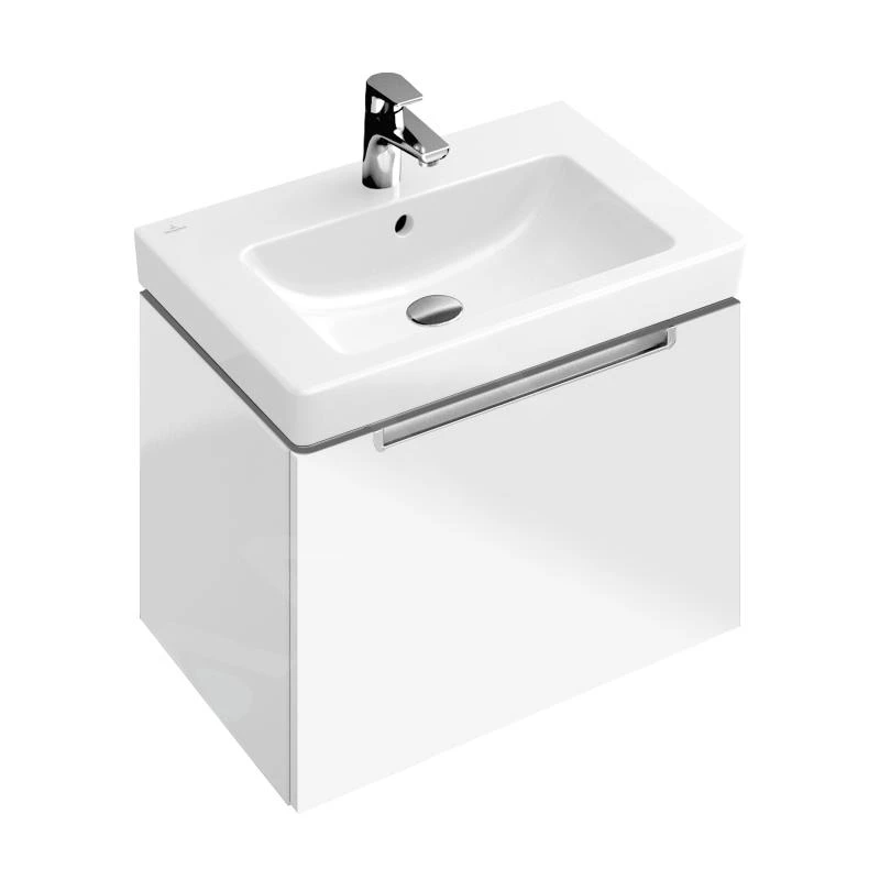 Villeroy & Boch Subway 2.0 - Wastafelkast, 537x420x423 Mm, 1 La, Glossy White A68600DH 3 Villeroy & Boch Subway 2.0 - Wastafelkast, 537x420x423 Mm, 1 La, Glossy White A68600DH
