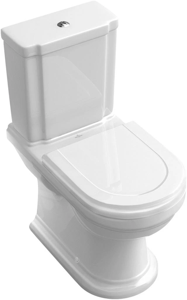 Villeroy & Boch Hommage - Duobloktoilet, 370x725 Mm, CeramicPlus, Wit 666210R1 3 Villeroy & Boch Hommage - Duobloktoilet, 370x725 Mm, CeramicPlus, Wit 666210R1