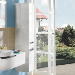 Villeroy & Boch Subway 2.0 - Hoge Badkamerkast, 1650x370x350 Mm, Glossy White A70800DH -Villeroy & Boch fc6bb8b1ee75b1949cf91a73