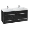 Villeroy & Boch Avento - Wastafelkast, 1180x514x452 Mm, 4 Laden, Crystal Black A89300B3